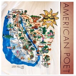 ♦️VINTAGE♦️”San Felipe” Crepe Windbreaker HOODIE